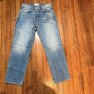 SLVRLAKE Jeans Sophie Straight Leg Mid-Rise Size 28